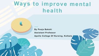 ——
By Pooja Bakshi
Assistant Professor
Apollo College Of Nursing, Kolkata
 