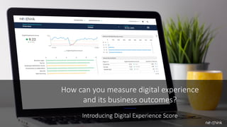 Measuring the state of your workplace
Understand hard metrics, such as device logon
duraJon, web browser crashed, criJcal
...