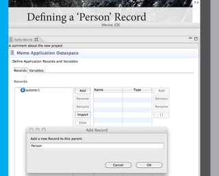 19



Defining a ‘Person’ Record
 
