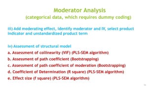 Sem R Moderator SEM MODELING THROUGH PARTIAL least SQUARE | PDF