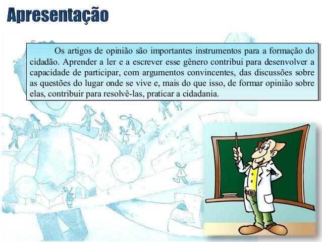 Texto sobre artigo de opiniao