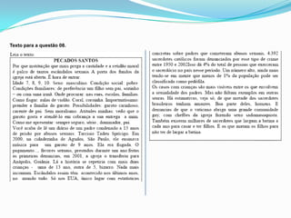 Texto para a questão 08.
 