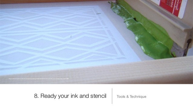 Design & Printmaking: Stencil process