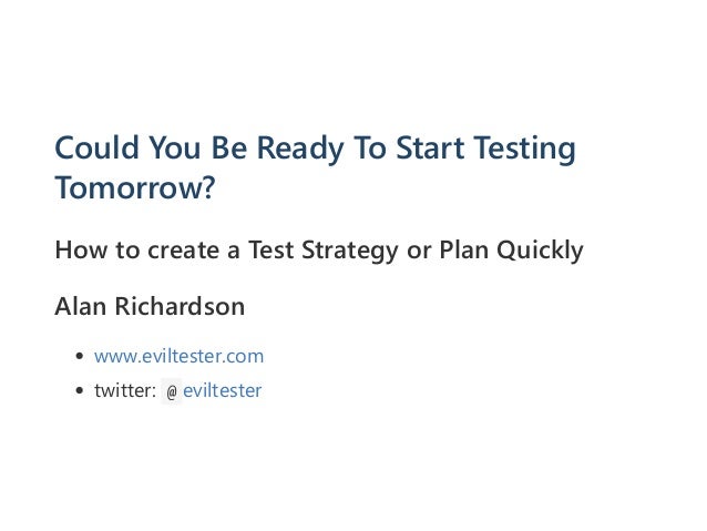 start test