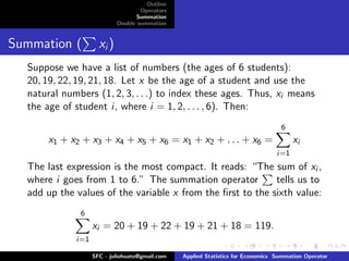 Summation Operator | PPT