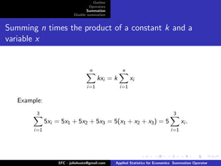 Summation Operator | PDF