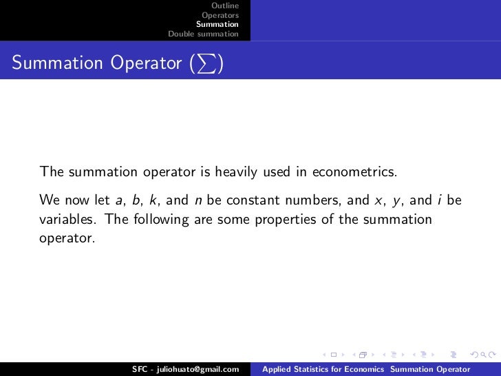What Is A Summation Operator? _ Summation – SVWWW