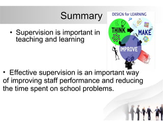 Supervison in Teaching & Learning Slides | PPT