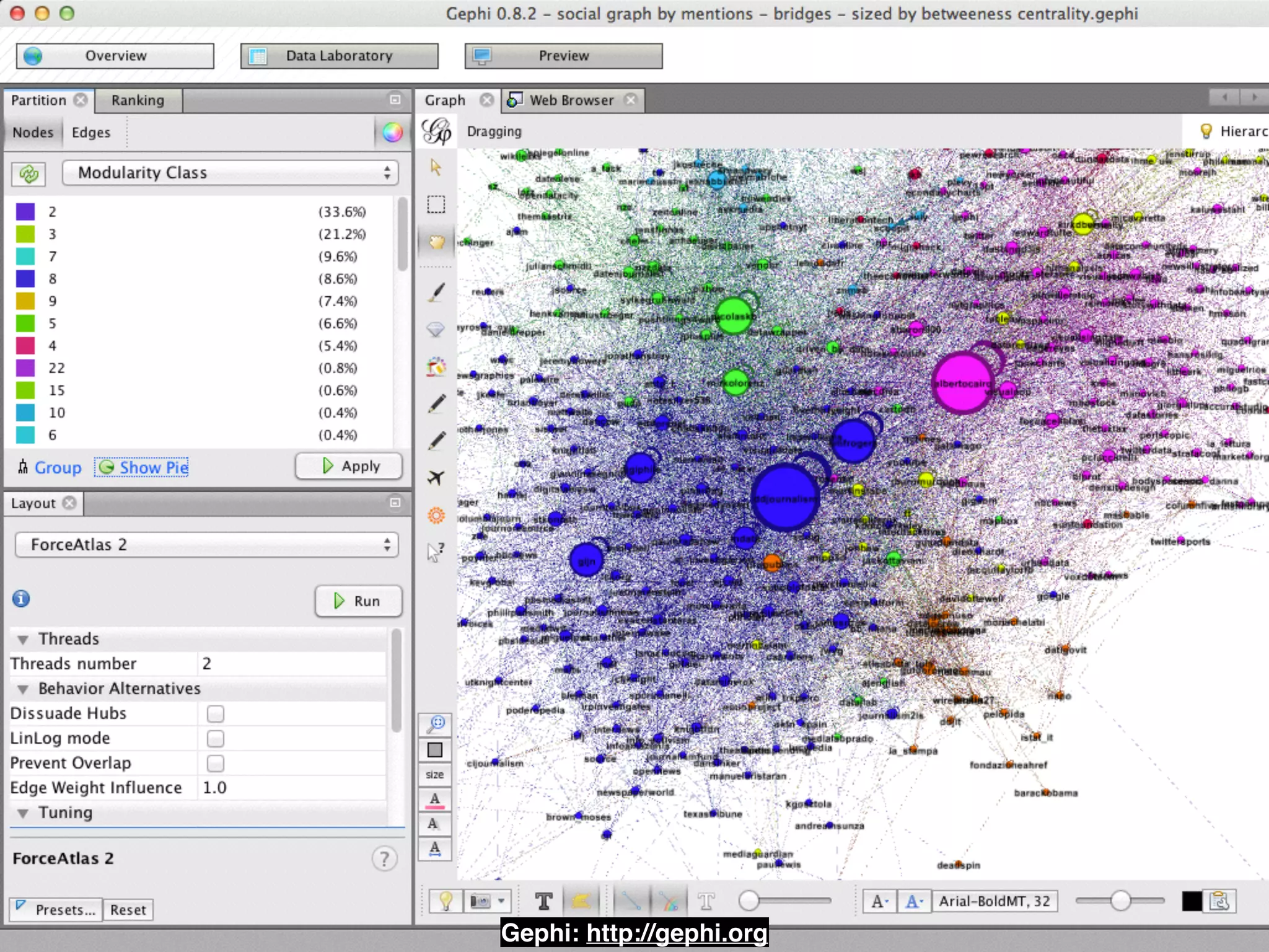 Gephi: http://gephi.org 
 