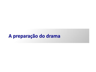 A preparação do drama
 