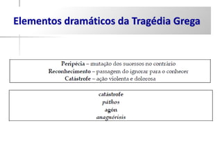 Elementos dramáticos da Tragédia Grega
 