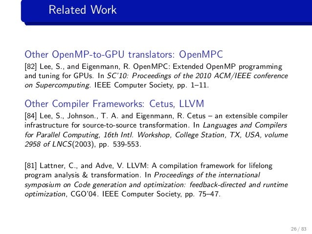 Cetus Compiler Installation Definition