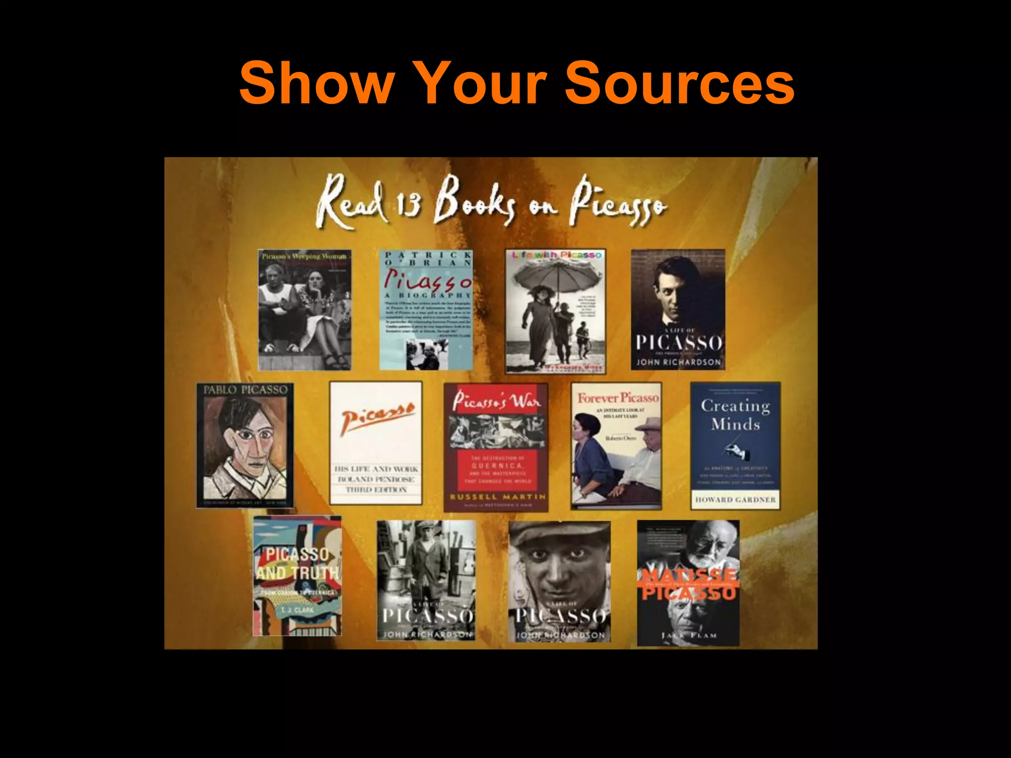 Show Your Sources
 