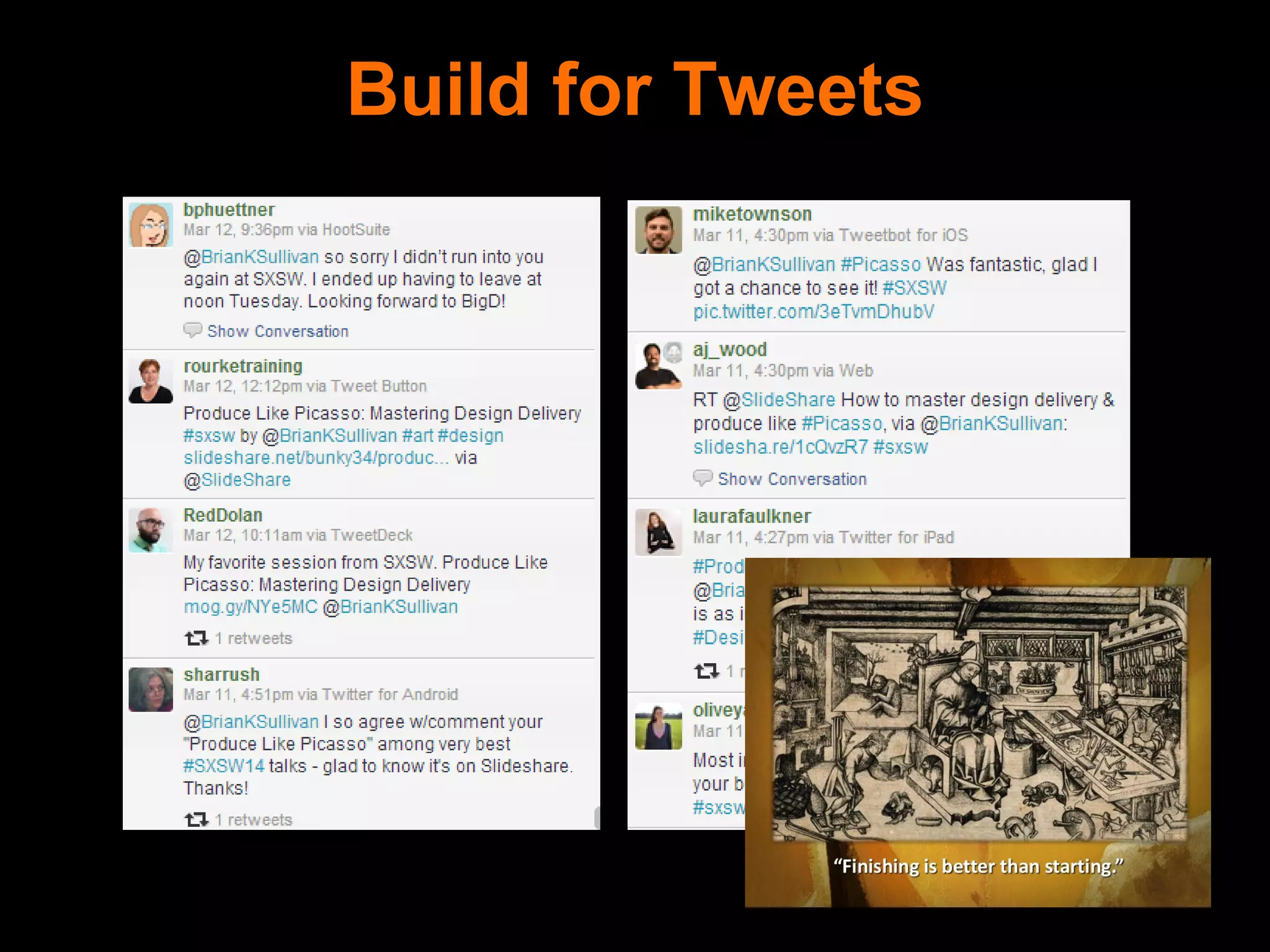 Build for Tweets
 