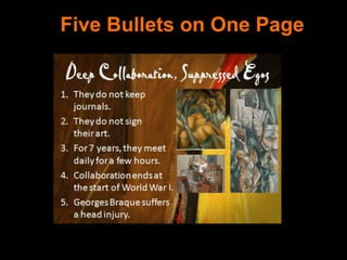 Five Bullets on One Page
 