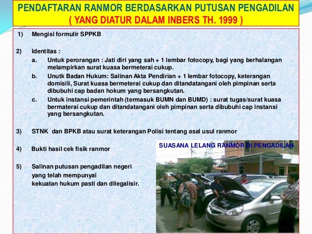 Mengenal Tentang Surat Tanda kendaraan Bermotor (STNK)