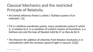 Comprehensive Overview of Special and General Relativity Theories | PDF