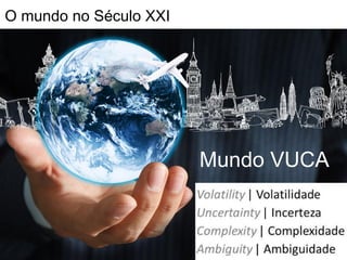 O mundo no Século XXI
Mundo VUCA
 