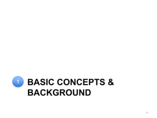 BASIC CONCEPTS &
BACKGROUND
8
1
 
