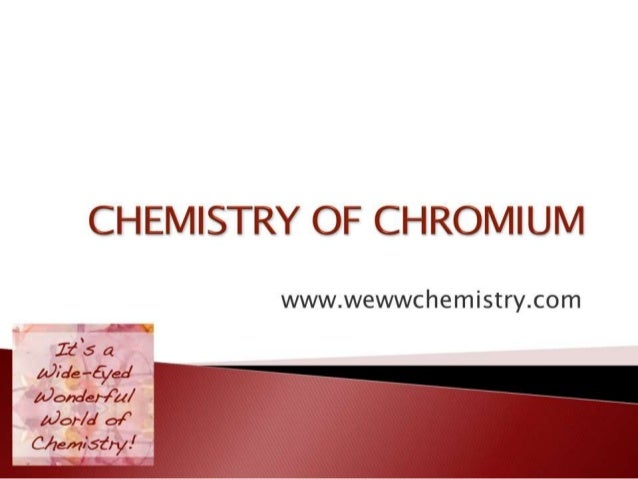 chemistry of chromium chromium chemistry