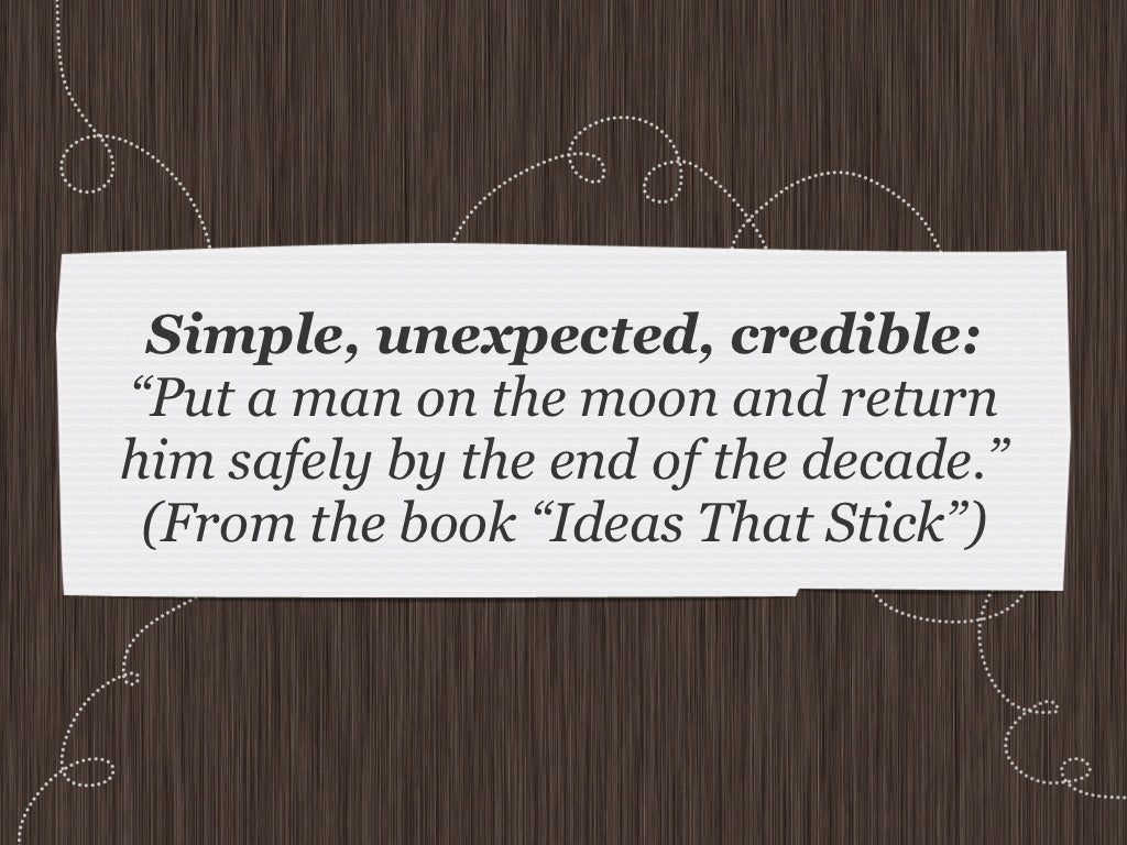 You have an idea. What