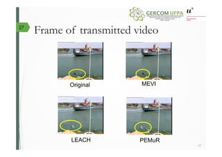 Original MEVI
LEACH PEMuR
27
Frame of transmitted video27
 