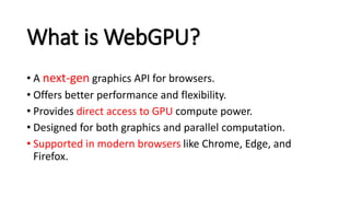 Webgpu Edge Advanced Data Visualization with WebGPU and WGSL - Taking advantage of ...