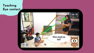 Teaching
Eye contact
 