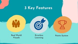 Real World
Visuals
Errorless
Learning
Points System
3 Key Features
 