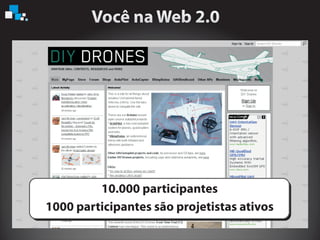 10.000 participantes
1000 participantes são projetistas ativos
 