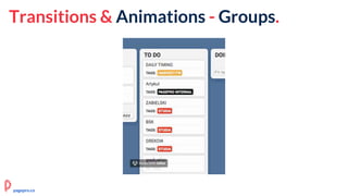 Transitions & Animations - Groups.
pagepro.co
 