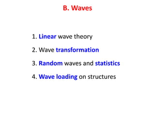 Linear Wave theory lectures and Regular waves pdf | PDF