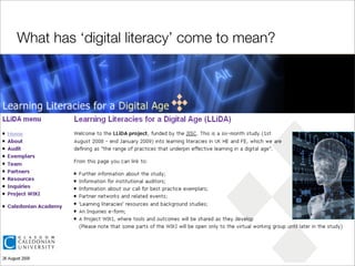 What has ‘digital literacy’ come to mean?

 
