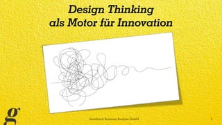 Design Thinking
als Motor für Innovation
Gerstbach Business Analyse GmbH 5
 