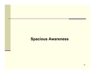 Spacious Awareness




                     62
 