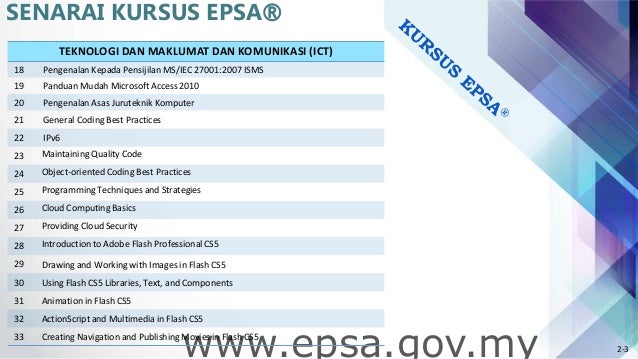 TAKLIMAT E-PEMBELAJARAN SEKTOR AWAM (EPSA)
