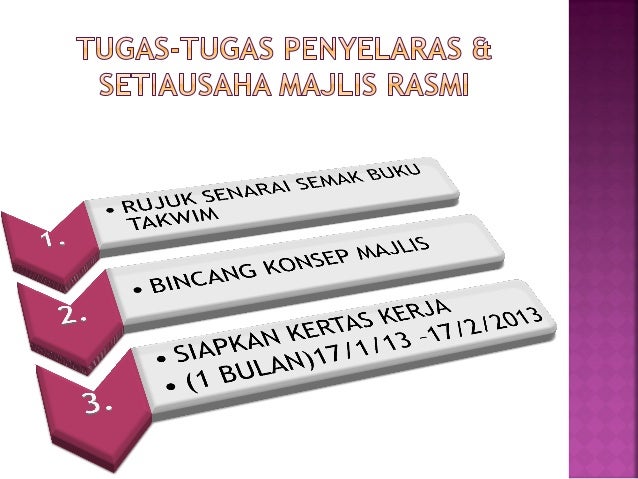 Slide taklimat majlis rasmi 2013