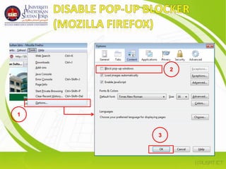 DISABLE POP-UP BLOCKER(MOZILLA FIREFOX)213