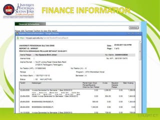 Finance information