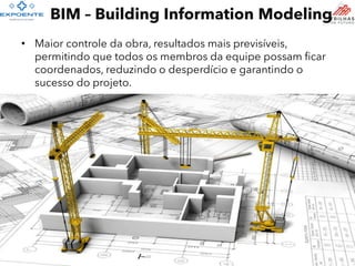 Tecnologia das Construções I
Prof. José Nelson
• Maior controle da obra, resultados mais previsíveis,
permitindo que todos os membros da equipe possam ficar
coordenados, reduzindo o desperdício e garantindo o
sucesso do projeto.
52
BIM – Building Information Modeling
 