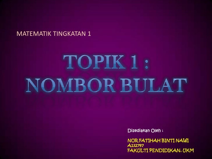 Download Soalan Matematik Tingkatan 1 - Kuora b