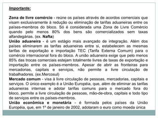 BRIC - Brasil, Rússia, Índia e China, que destacaram-se no cenário mundial pelo rápido crescimento das suas economias em desenvolvimento.Em 2050, o conjunto das economias dos BRICs pode eclipsar o conjunto das economias dos países mais ricos do mundo atual. Os quatro países, em conjunto, representam atualmente mais de um quarto da área terrestre do planeta e mais de 40% da população mundial.Diferença entre os países do BRIC: Rússia, Índia e China são grandes potências militares, ao contrário do Brasil, que nunca se engajou em uma corrida armamentista.