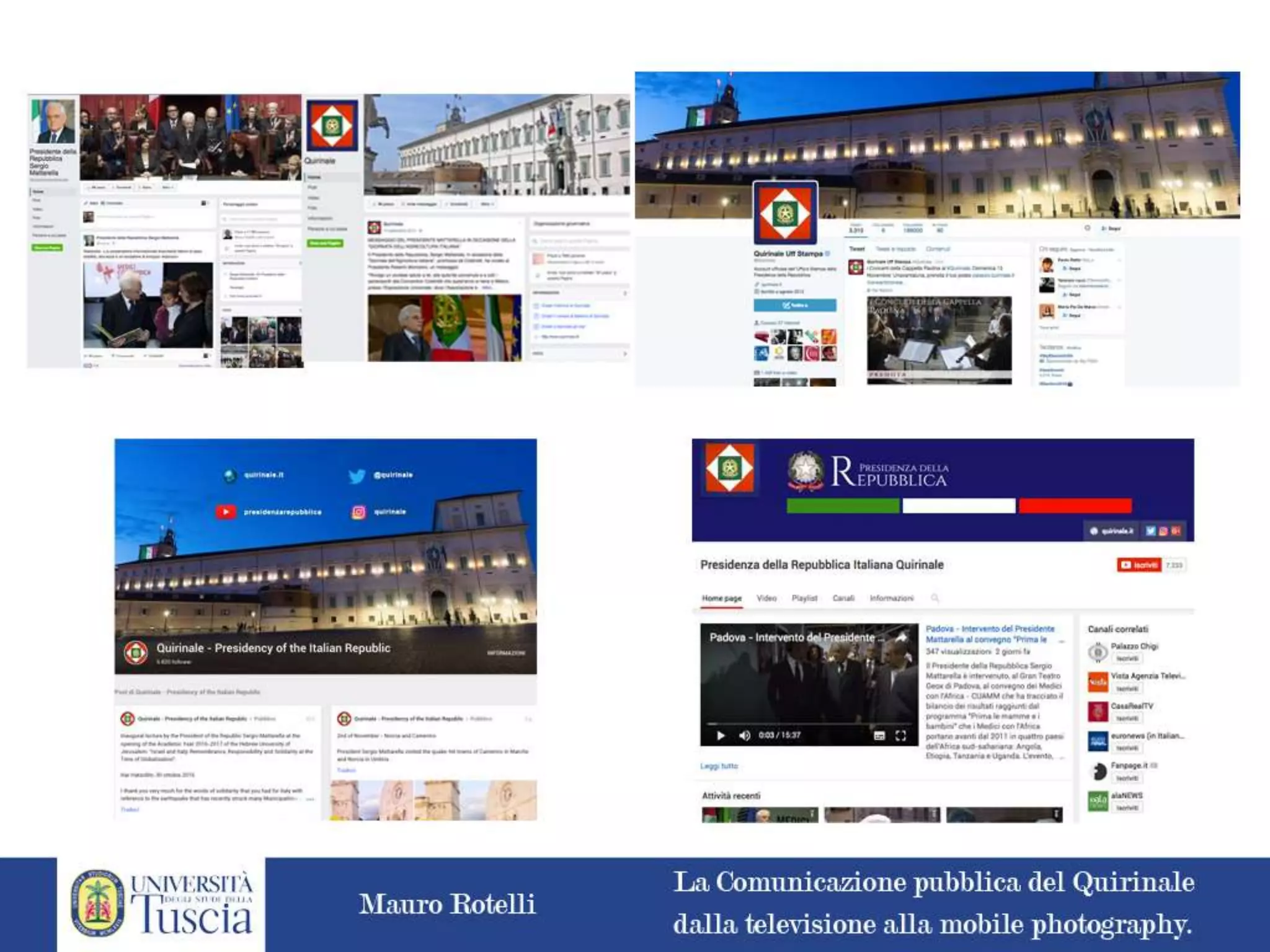 La comunicazione pubblica del Quirinale: dalla televisione alla mobile photography
