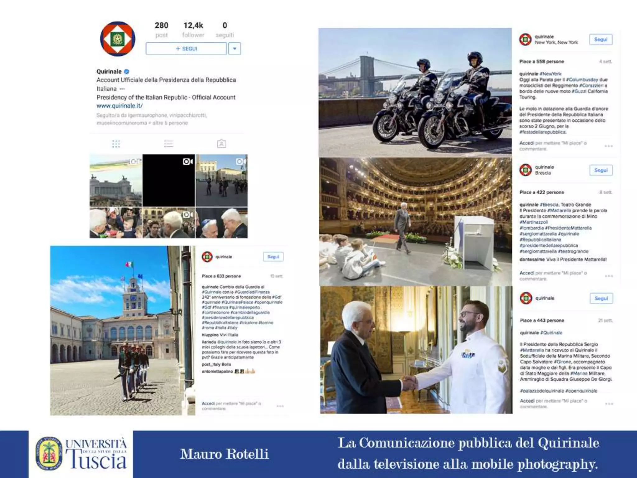 La comunicazione pubblica del Quirinale: dalla televisione alla mobile photography