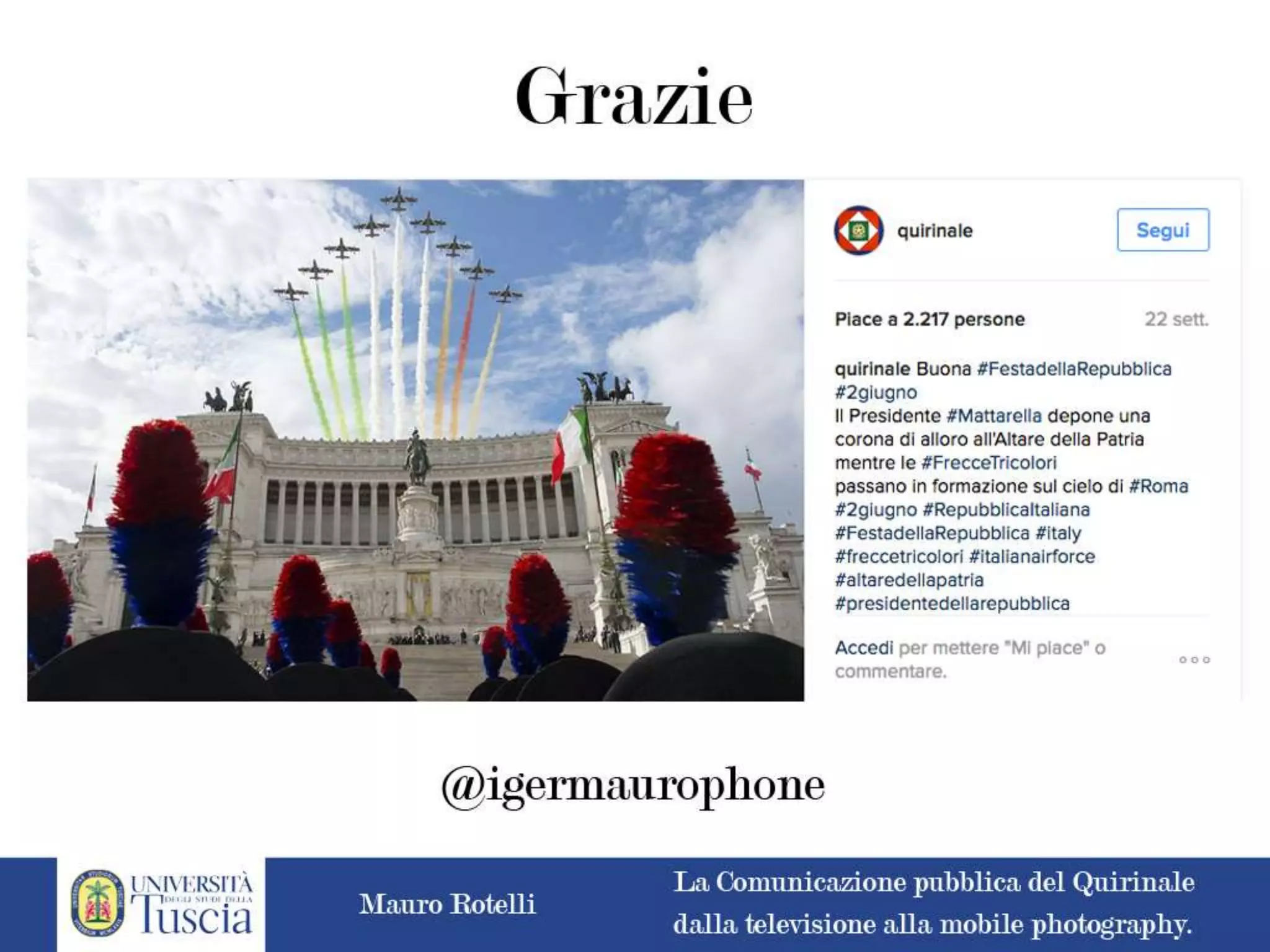 La comunicazione pubblica del Quirinale: dalla televisione alla mobile photography