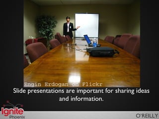 Slide presentations are important for sharing ideas and information. 