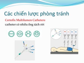 Các chiến lược phòng tránh
Certofix Multilumen Catheters
catheter có nhiều ống tách rời
 
