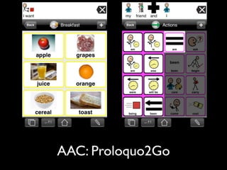 AAC: Proloquo2Go
 