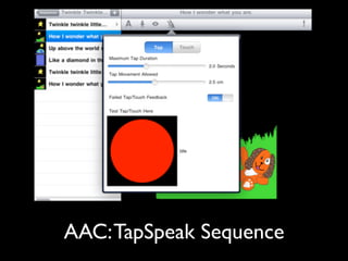 AAC: TapSpeak Sequence
 