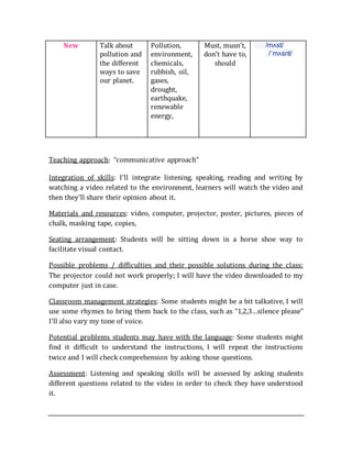 New Talk about
pollution and
the different
ways to save
our planet.
Pollution,
environment,
chemicals,
rubbish, oil,
gases...